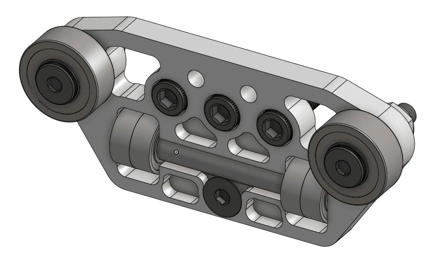 Custom elevator bearing block