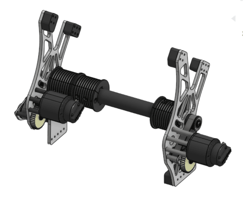 Helical rope guide spool used on the BREAD elevator