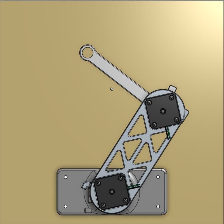Whiteboard drawing robot during fabrication